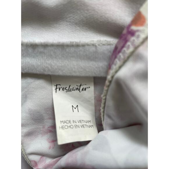 FRESHWATER, SIZE M, WHITE FLORAL BIKINI TOP - Picture 3 of 3